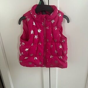 George Pink Vest with Silver star Accents 3t